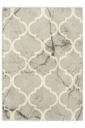 Dywan Wełniany Isfahan-M Eveil Popielaty koniczyna marmur beton