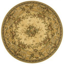 Okrągły Wełniany Dywan Isfahan Dafne Sahara